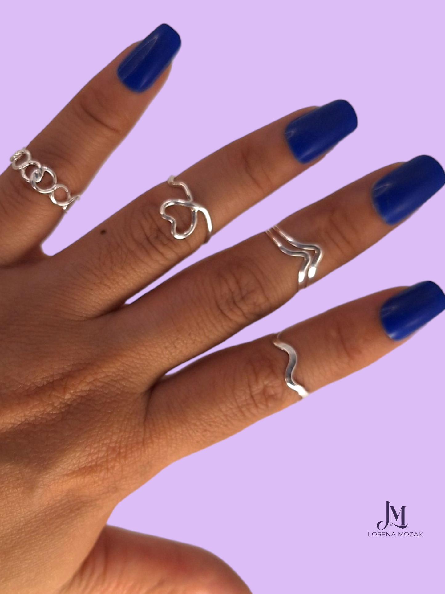 ANILLOS DE MEDIO DEDO DE PLATA FINA 925 HECHA EN MÉXICO BY LORENA MOZAK ENVÍOS A TODO MÉXICO Y ESTADOS UNIDOS